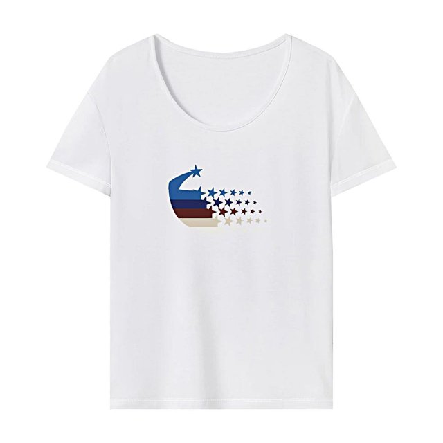 Camiseta para mujer de verano suave básica para ir de compras, playa, oficina, caminar, vacaciones
