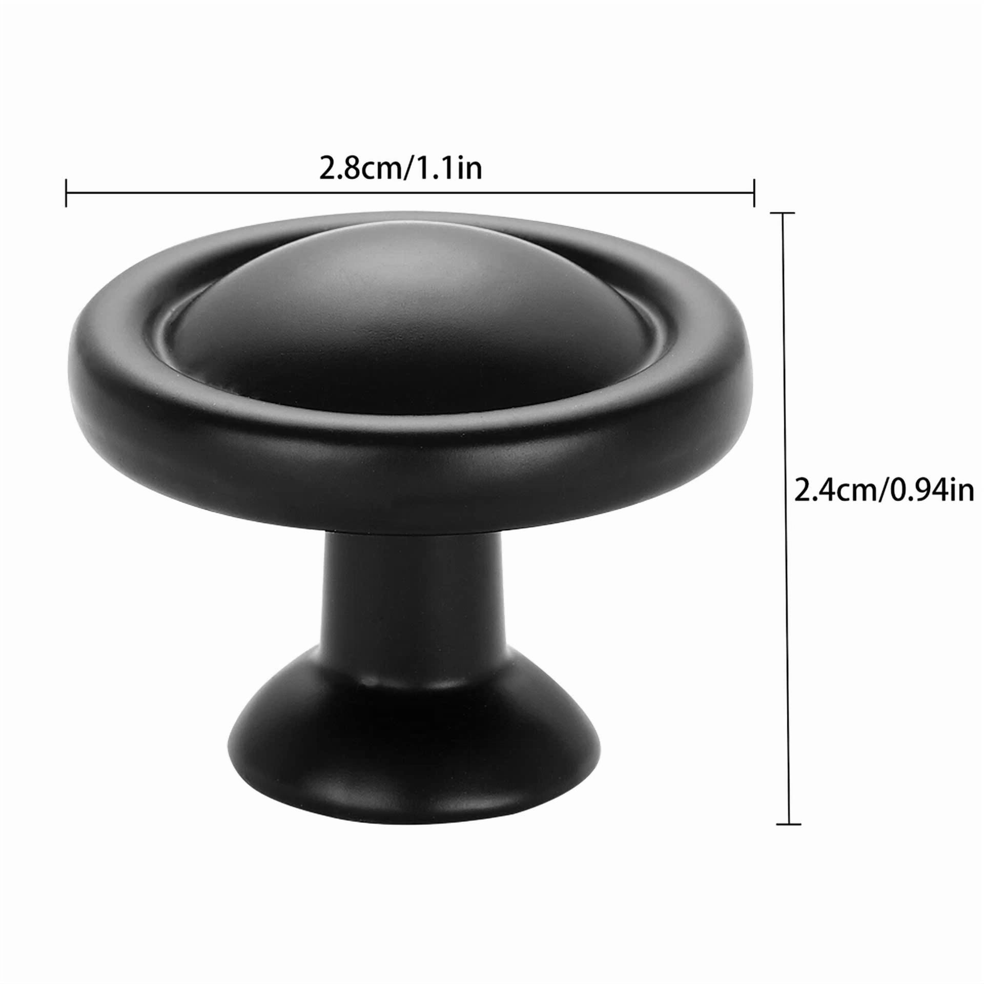 20 Pcs Door Knobs Cabinet Furniture Handle Cupboard Drawer Kitchen Pull Black Us