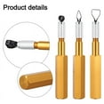 thumbnail image 4 of Corner Smoothing Cutter Handle Set with 3 Blades for PVC Floor Welding Aluminum Alloy Electrode Leveler Tool Red, 4 of 6