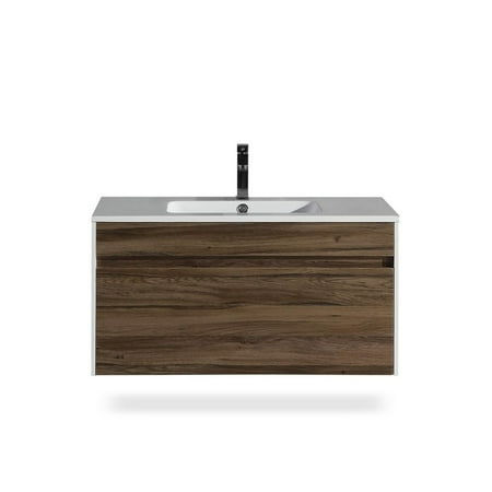 Flairwood Décor The Ivy Collection 36 Inch Floating Modern Bathroom Vanity Flairwood Décor The Ivy Collection 36 Inch Floating Modern Bathroom Vanity