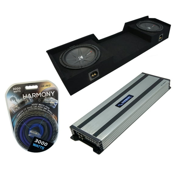 99-06 GMC Sierra Ext Cab Truck Kicker CompR CWR10 Dual 10 Sub Box HA-A1500.1