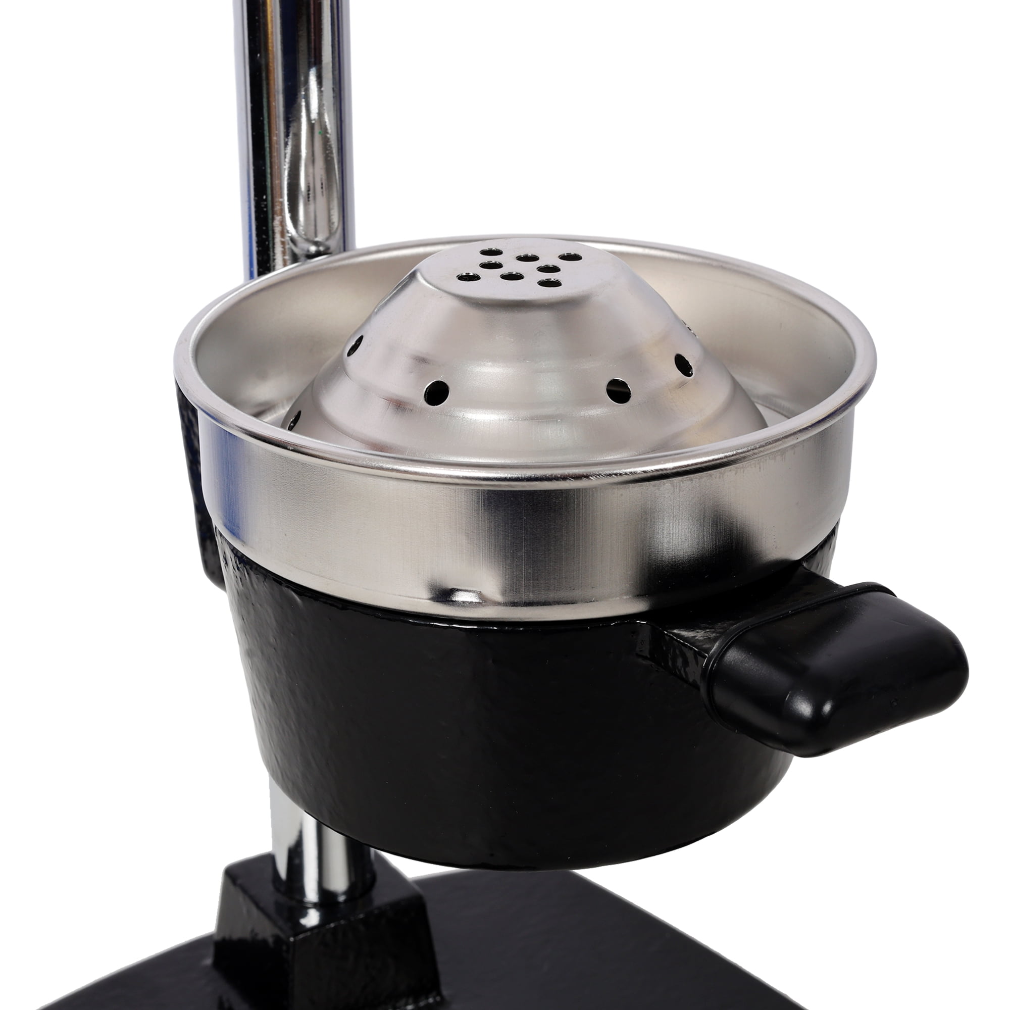 Leumius Manual Citrus Juicer,Extra-Large Countertop Squeezer, Easy Juicing, Easy Clean Stainless Steel & Cast Iron,Non-Slip Base,Black