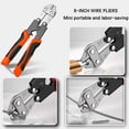 thumbnail image 2 of 8.46-inch Heavy-Duty Wire Cutter, Mini Bolt Cutter with Soft Anti-Slip Handle,Wire Cutter Pliers for Electrical Wire, Cable and Metal Cutting, 2 of 11