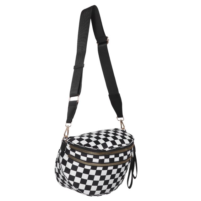 unbranded Crossbody Negro Con Estampado Y Única Para Combinar Con Estilos Y Ocasiones