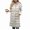 Beige, variant on Women’s Long Cotton Puffer Vest, Quilted Sleeveless Winter Warm Jacket with Hood & Button Closure, Fashion Waistcoat