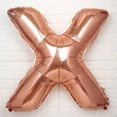 thumbnail image 6 of Efavormart 40" Metallic Blush/Rose Gold Mylar Foil Helium/Air Letter Balloons - X, 6 of 6