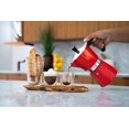 thumbnail image 4 of Cafetera Bellemain de aluminio rojo para 3 tazas, 4 of 6