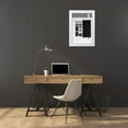 thumbnail image 3 of DeNardo, Laura 13x18 White Modern Wood Framed Museum Art Print Titled - Black and White Windows and Shadows V, 3 of 4