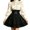 A-Black36, variant on Bibifish Womens Mini Skirt Black Tiered Tulle High Waisted A Line Party Skirt