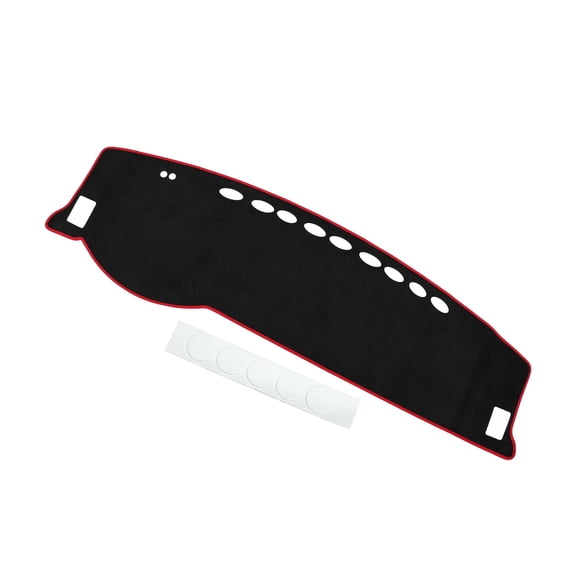 Unique Bargains Dash Cover for Toyota Highlander Non-Slip Dash Cover Mat | Front Dash Cover Mat Black Red 1Pcs