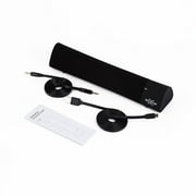 Black Mini Soundbar Compact Portable Wireless Stereo HiFi Bluetooth Speaker