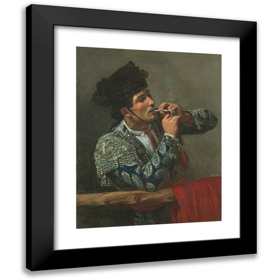 Mary Cassatt 12x14 Black Modern Framed Museum Art Print Titled - After the Bullfight (1873)