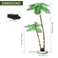 thumbnail image 5 of 6Ft (1.8M) Dual-Head Plug-In LED Palm Tree Light for Indoor & Outdoor Decor, 5 of 10