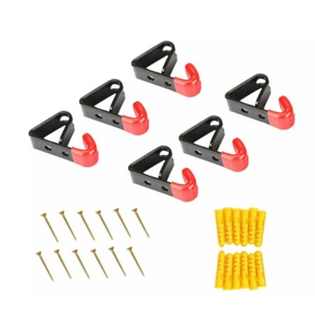 

6Pcs Tire Wheel Rim Hub Hanging Metal Hook Metal Holder Shop Display Stand Rack Hook with Screws