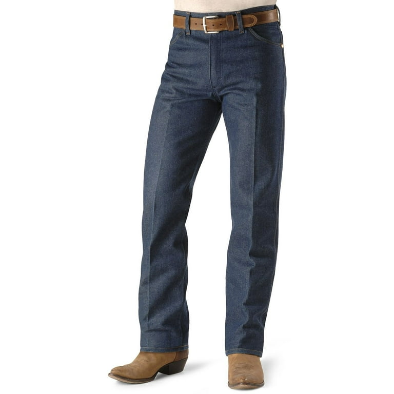 Wrangler Men's Cowboy Cut Active Flex Indigo Dark Bootcut Jeans
