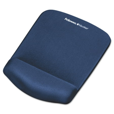 UPC: 0043859661329 | PlushTouch Mouse Pad with Wrist Rest Foam Blue 7 1/4 x 9-3/8