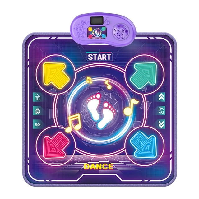 Tapete de baile, juguete musical, tapete de juego táctil, juguete educativo, tapete de juego, juego de baile, juguete para niños de 3, 4, 5, 6, 7 y 8 Luz única