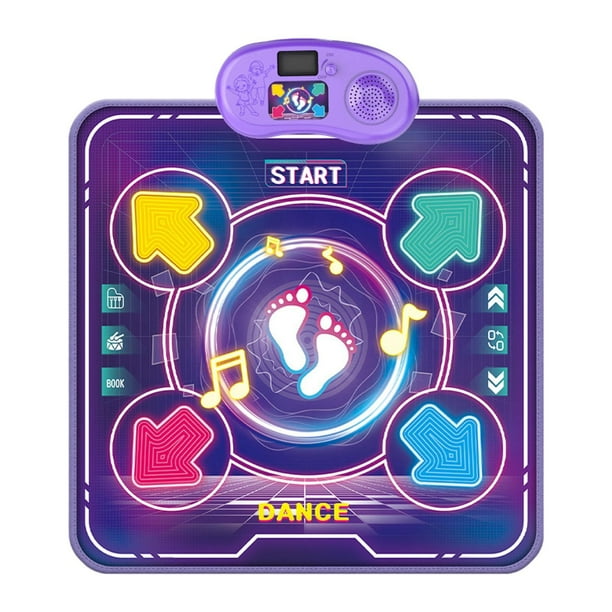 Alfombra de juego para bailar, tapete musical interactivo, juguete para niños Luz única