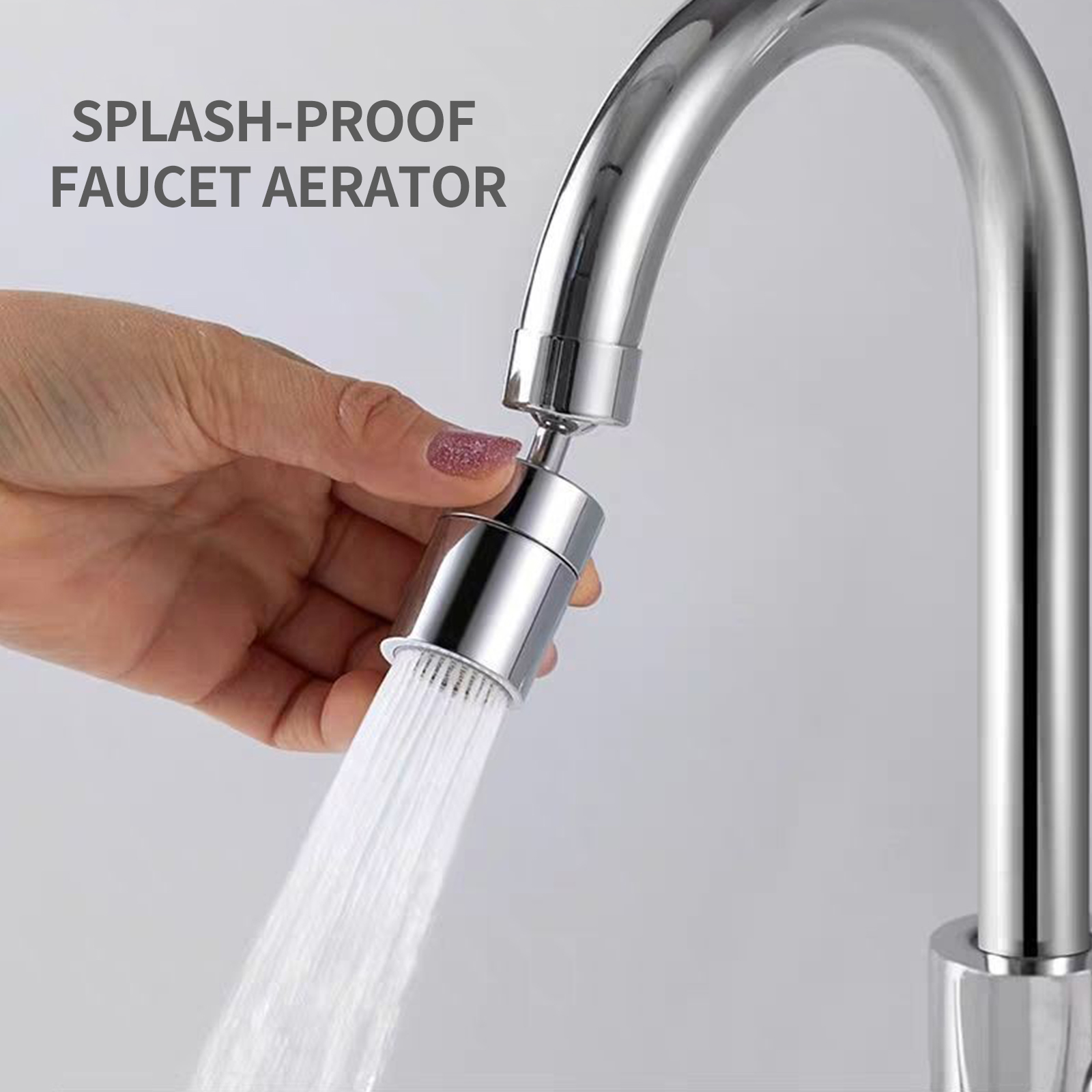 moobody Faucet Aerator, 360 Degrees Swivel, Water Saving Nozzle Sprayer ...