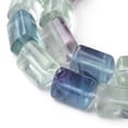 thumbnail image 2 of 1strand Natural Fluorite Beads Strands Triangular 14~14.5x10.5~11x10.5~11mm Hole: 0.8mm about 28pcs/Strand 15.55 inch(39.5cm), 2 of 3