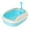 Blue, variant on Esquirla Cat Li Box Durable Cat Li Container Cat Toilet Easily Clean Practical Ca Pink red