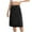 Black, variant on Karight Women High Waist Midi Denim Skirt with Back Slit Casual A-Line Long Jean Skirts with Pockets Ladies