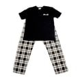 thumbnail image 1 of Pijama George Talla M con Diseño de Cuadros Negro 2 Piezas, 1 of 4