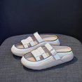 thumbnail image 1 of Sandalias de Mujer a La Moda, Zapatos Planos Impermeables Ligeros, Zapatos Planos para Niñas Y Mujeres, Suela de Goma, Sandalias de Playa para Piscina, 1 of 8