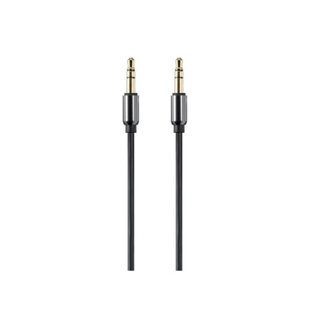 UPC: 0889028046524 | Monoprice Audio Cable – 6 Feet – Black | Auxiliary 3.5mm TRS Audio Cable – Slim  Durable  Gold plated for smartphone  mp3 player  laptop – Onyx Series