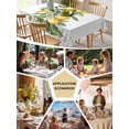 thumbnail image 6 of Yellow Lemon Tablecloth Rectangle Table Cloth 60x102, Waterproof Tablecloth Outdoor Table Cloth, Simple Spring Botanical Fruit Leaves Flower Washable Table Cover for Kitchen Dinning Party, 6 of 8