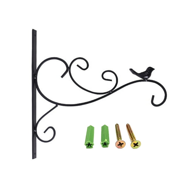 Soporte de pared de Hierro ANGGREK Modelo 06 para colgar en el hogar maceta estante jardinería comedero para pájaros gancho colgante soporte para orquídeas 30x298 cm