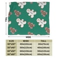 thumbnail image 3 of Kll Fleece Blanket Plush Throw Blanket Gingerbread Snowman Cookies,Soft Fuzzy Cozy Flannel Blanket For Couch Sofa Bed.(40"X30"), 3 of 9