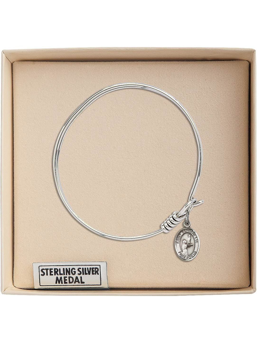 Bernadette Hand-Crafted Round Medal Pendant in Sterling Silver Bonyak Jewelry St
