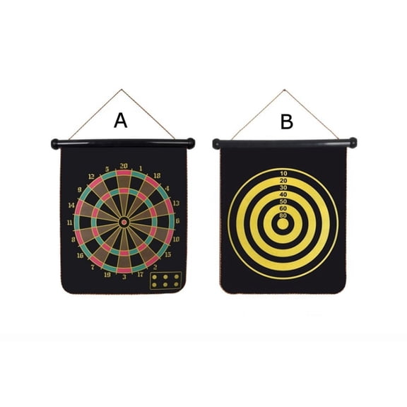 Double Sided Magnetic Dart Board with 3 magnetized darts