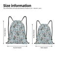 thumbnail image 2 of Daiia Winter Gnome And Snowman Pattern Drawstring Backpack, Gym Bag, Lightweight Backpack, Water-Resistant Bag Travel Sports Backpack, Fitness Bag, Yoga Bag-Medium, 2 of 6