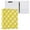 Yellow Gingham Pattern, variant on Hard Shell Ring Binder With Clip Holds 200 Sheets Office Home Organization Many Mushrooms