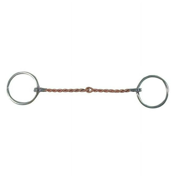 Coronet 210867 5 in. Loose Ring Twisted Cooper Wire Mouth Bradoon