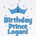thumbnail image 2 of CafePress - 1St Birthday Prince Logan! Infant Bodysuit - Baby Light Bodysuit, Size Newborn - 24 Months, 2 of 4