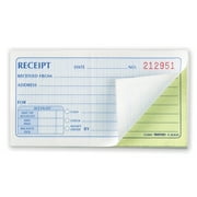 Rediform, 50 Set Money Receipt 2/Part Collection Forms, 1 Each, White,Yellow, RED8L820