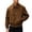 Brown, variant on Men Faux Suede Bomber Jacket, Classic Turn‑Down Collar Full Zip Ribbed Hem Casual Cropped Outerwear Coat(Black,XXL)