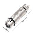 thumbnail image 2 of Peggybuy XLR Female To Female Adapter XLR 3 Pin to 3 Pin Microphone Line Adapter, 2 of 9