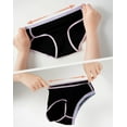 thumbnail image 3 of INNERSY Girl's Cotton Underwear Split Hipster Panties for Teens 6-Pack (12-14 Years,Black), 3 of 7