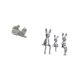 thumbnail image 5 of Escultura Familiar De Gato Y Conejo, Adorno De Mesa, Figura Decorativa, Estatua De Animal Para Dormitorio, Sala De Estar, Oficina, Escritorio, Regalo De Inauguración De La Casa, 5 of 8