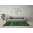 thumbnail image 3 of Ahgly Company Indoor Square Abstract Turquoise Blue Modern Area Rugs, 7' Square, 3 of 4