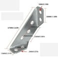thumbnail image 3 of RKSTN Corner Code 10pcs Stainless Steel Multifunctional Corner Three Sided Fixed Corner Brace Cabinet Trapezoidal Hanging Angle Hanging Layer Board Support Furniture Connecto, 3 of 9