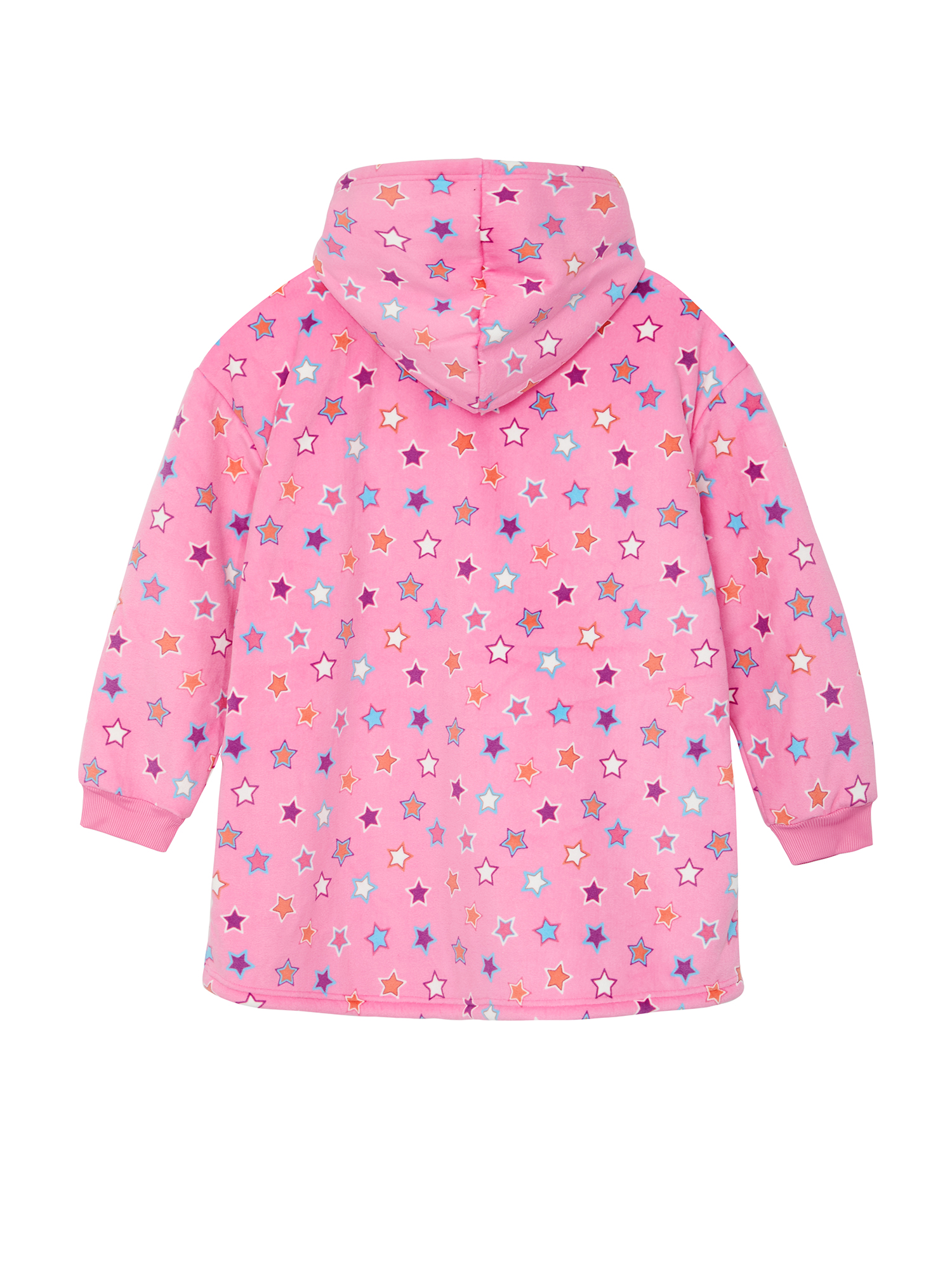 Planet Gold Girls Printed Cozy Sleep Hoodie, One Size
