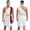Burgundy, variant on TiaoBug Men’s Sleeveless One Strap Dress with Sequin Headband Roman Senator Grecian God Costumes Yellow XXL