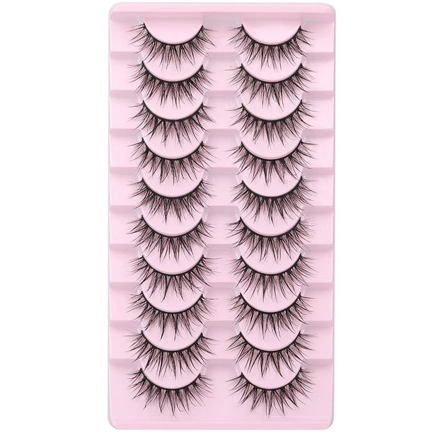 False Eyelashes Wet Lashes Spiky Manga Volume Eyelashes Natural Wispy