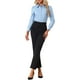 thumbnail image 2 of Camisa Leotardo INSPIRE CHIC para Mujer, Casual de Negocios, con Cuello, Botones, Manga Larga, Body Top XS Azul Claro, 2 of 6