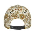 thumbnail image 3 of Kdxio Unisex Indian Paisley Pattern Baseball Cap Unisex Washed Classic Adjustable Hat, 3 of 5